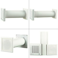 Duct 90 CFM Wall-Through Garage Ventilation Kit MA Series 5 in